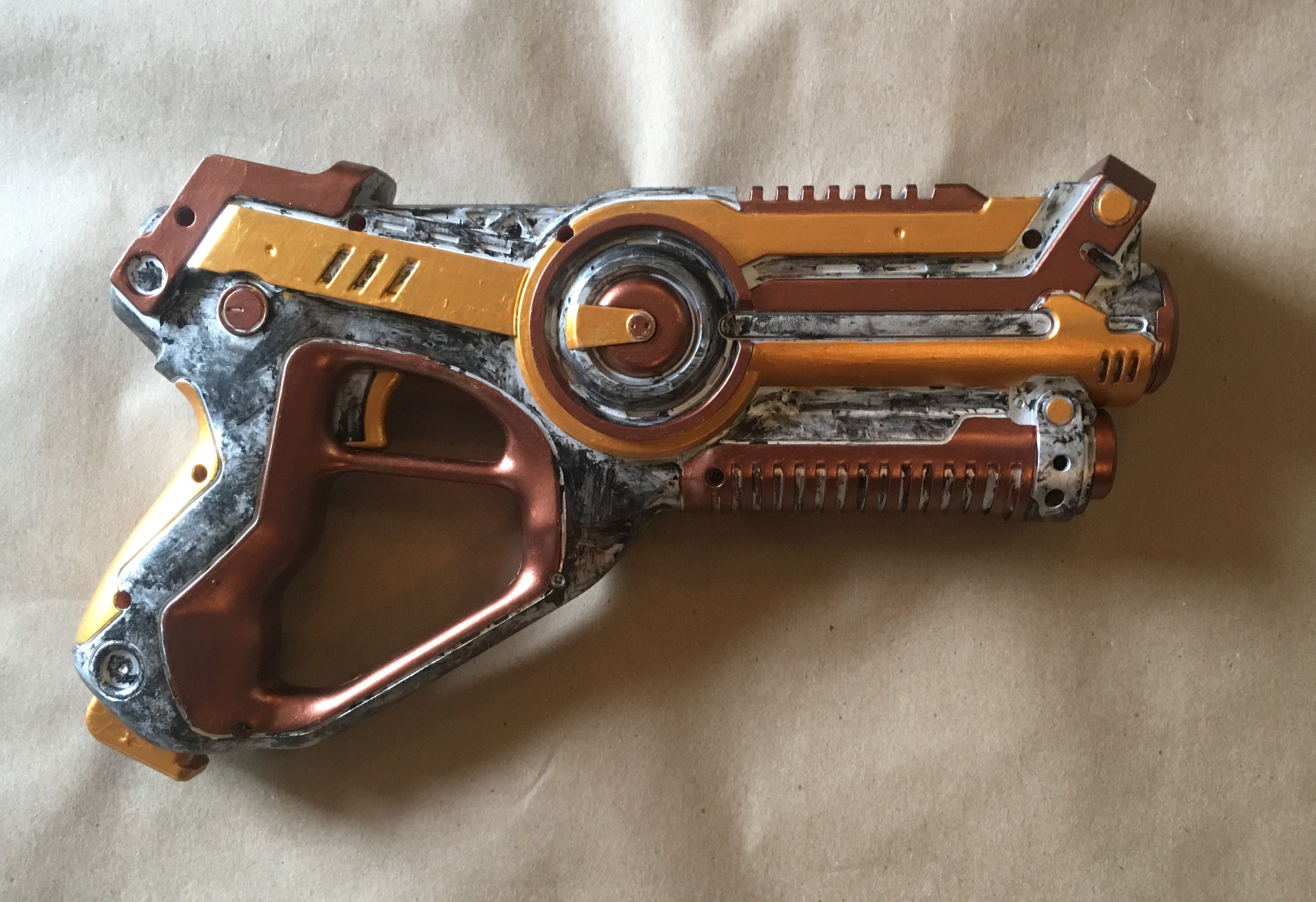 Steampunk Gun Cosplay Blaster Prop Costume Weapon Gold Silver Etsy