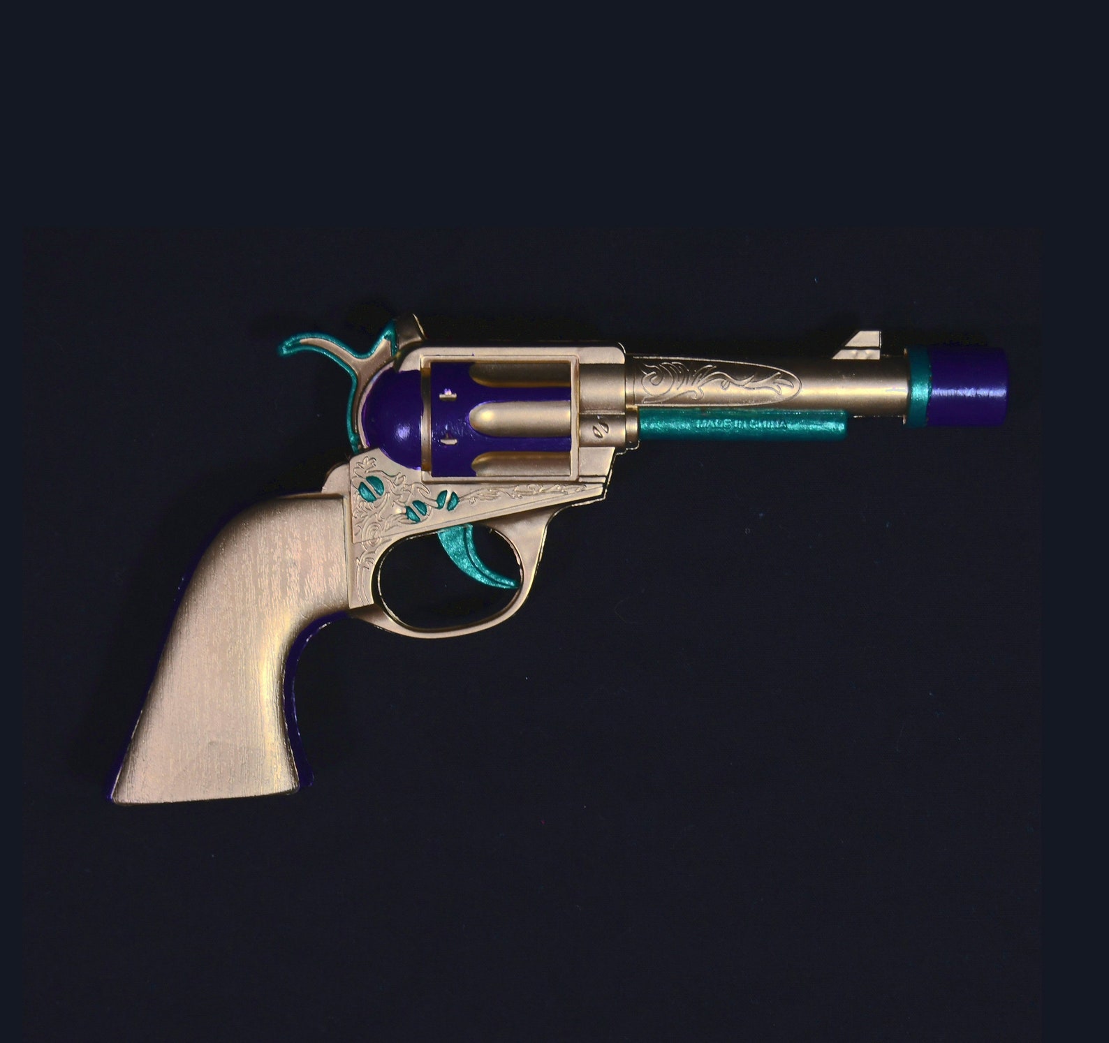 The Joker Gun Long Version Halloween Costume Gun Pistol Gold Etsy