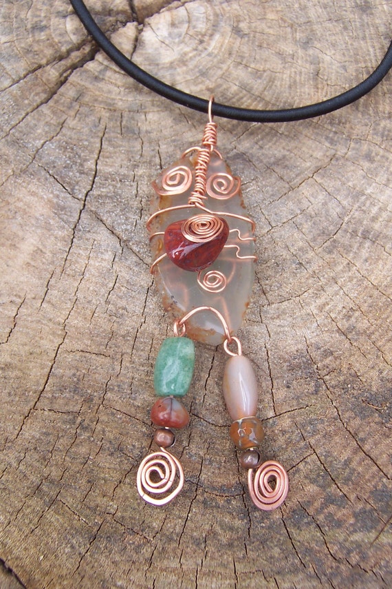 wire wrapped agate slice