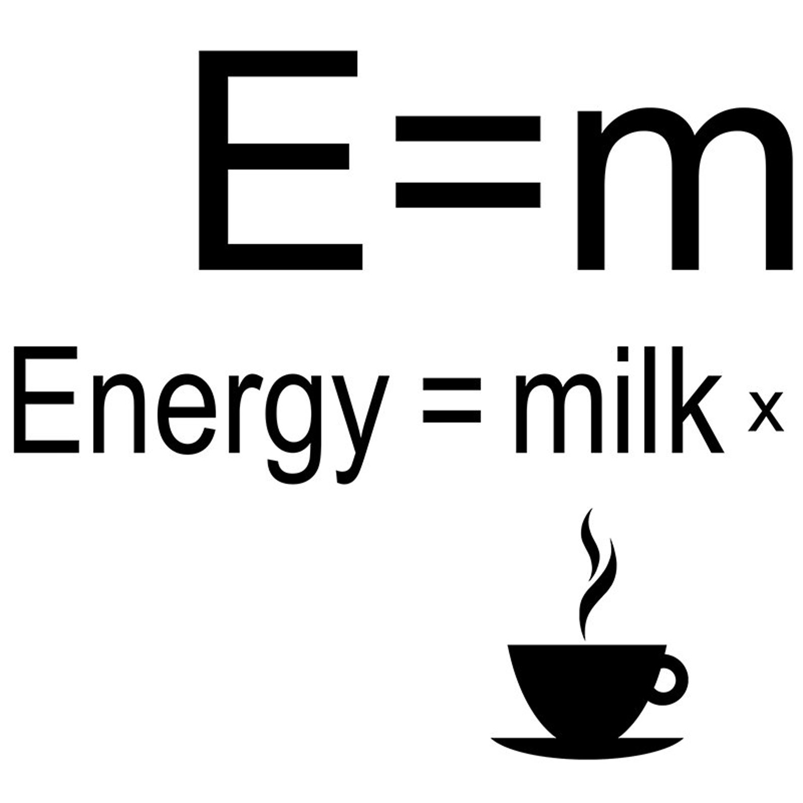 Emc2, Energy Milk X Coffee2, Einstein's Equation, General Relativity
