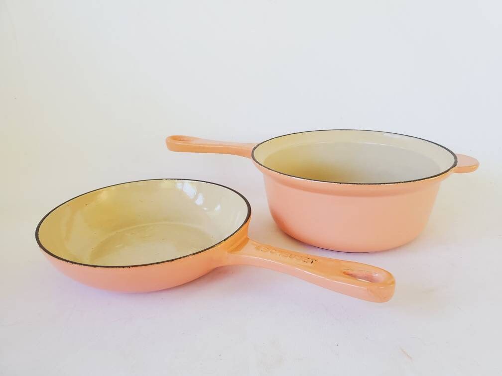 1980s Salmon Pink Le Creuset Multifunction Pan 2 in 1 Skillet & Pot 18 Frying  Pan Saucepan Lidded Pot 2 QT French Cookware Discontinued 