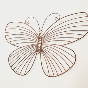 Large Metal Butterfly Wall Art Hanging Sculpture Bold Home Accent Garden Decor Design Ready to Hang Butterfly Decor