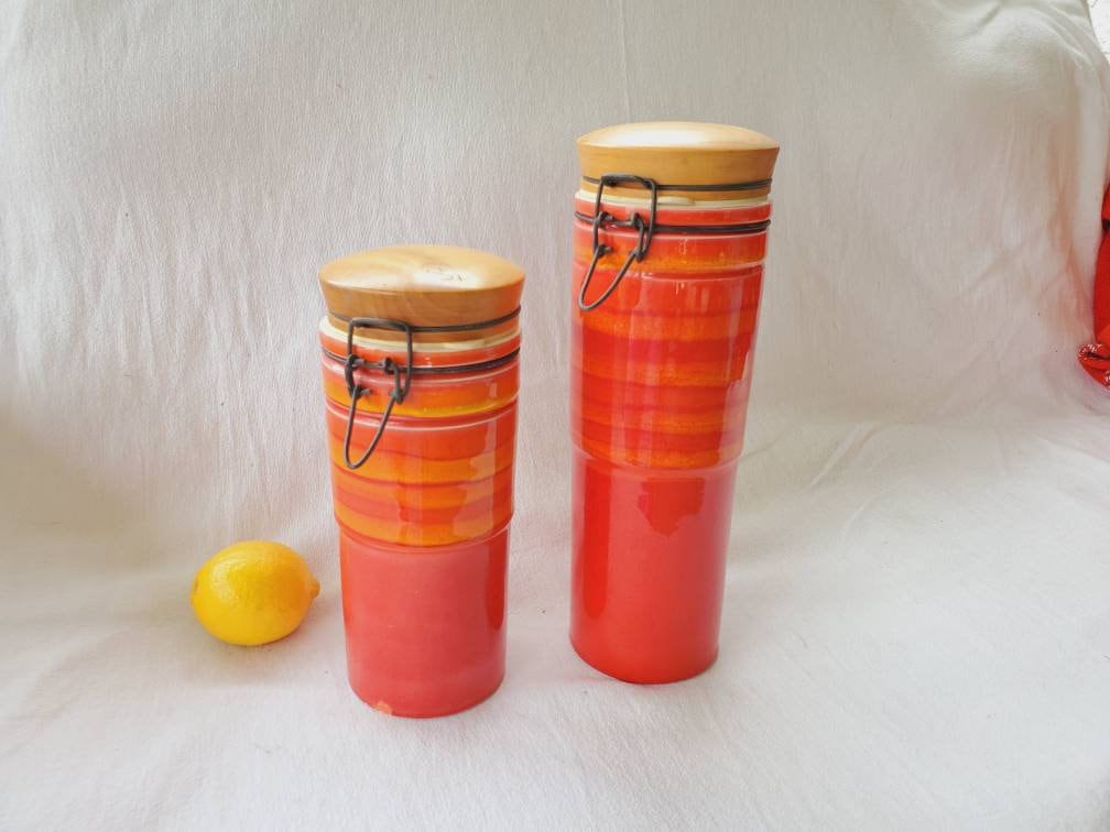 1970's〜80's　Baldelli/ バルデッリ 陶器キャニスター 1970's〜80's Baldelli/ バルデッリ 陶器キャニスター Baldelli