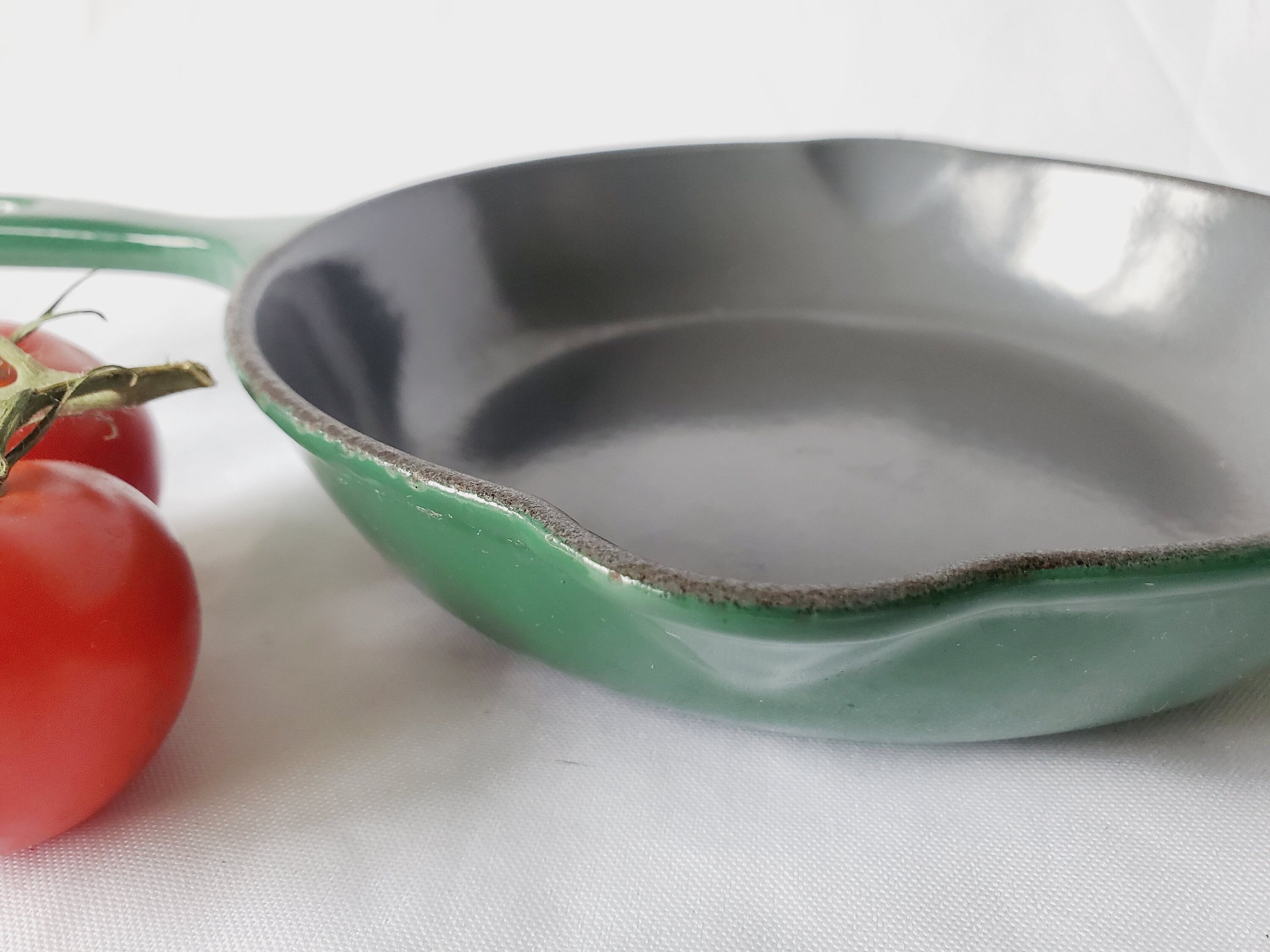 Vintage Le Creuset Forest Green Enamelware Skillet, Size 20 - Etsy