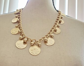 Chanel Coin Necklace - Etsy