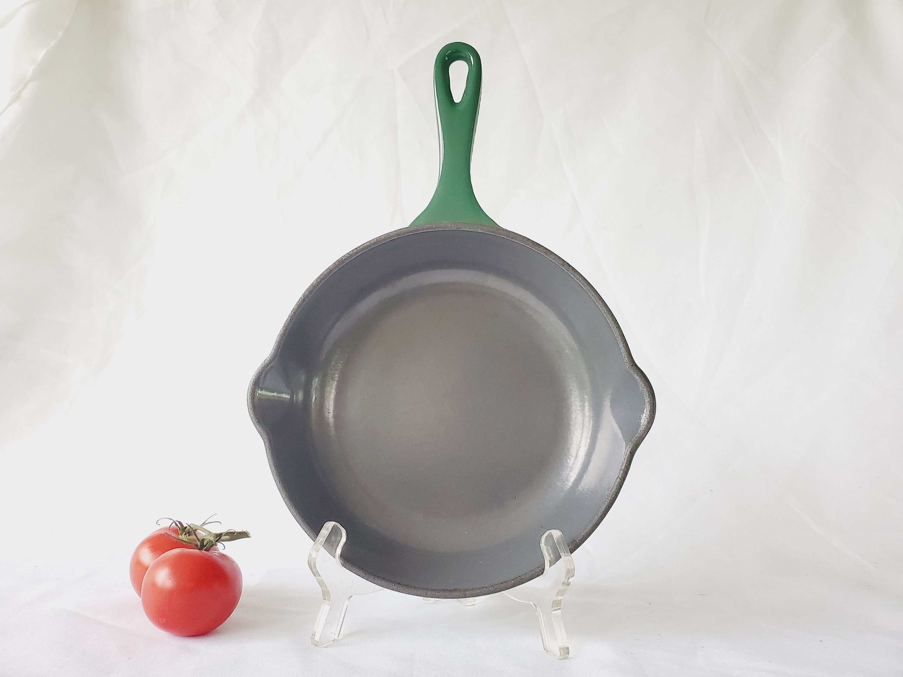 Vintage Le Creuset Forest Green Enamelware Skillet, Size 20 - Etsy