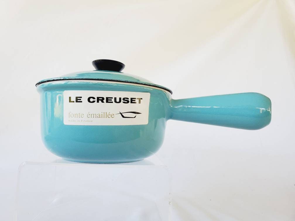 Rare! Le Creuset Mini Cast Iron Round Dutch Oven - 0.3 Qt - Flame - NIB