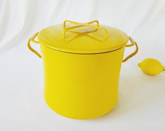 Rare XXL Dansk Sun Gold Stock Pot With Lid Kobenstyle 7 Qt Large
