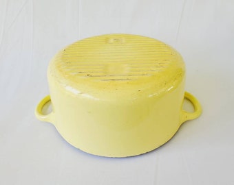 How much would you post an entire set of 1950s Elysees Yellow Le Creuset  for? Half of the pieces are pristine but other have patina and small  cracks, particularly the pans. 