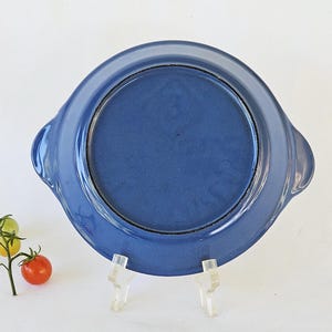 Le Creuset Cobalt Blue Small Round Gratin Baker 1 Baking Pan Dish Ramekin Bakeware Vintage French Cookware Enamelware Discontinued Color