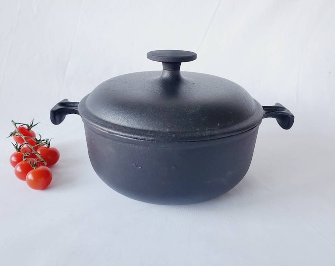 Cocotte Le Creuset Fonte émaillée - Design Enzo Mari - Vintage - 29 Cm - Mama
