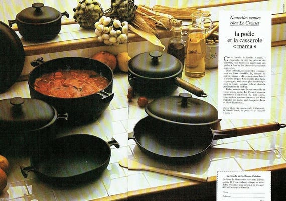 ルクルーゼ エンゾ　マリ ソースパン　17㌢　　 シャイニーブラック Enzo Mari for Le Creuset Dutch Oven, La Mama Black Cast Iron Pot