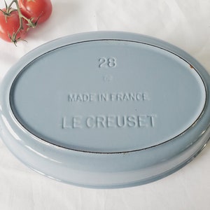 Rare Sky Blue Le Creuset 1.5 Qt Oval Baker #28 Medium Baking Roasting Pan Casserole Dish Enameled Ovenware Vintage French Cookware