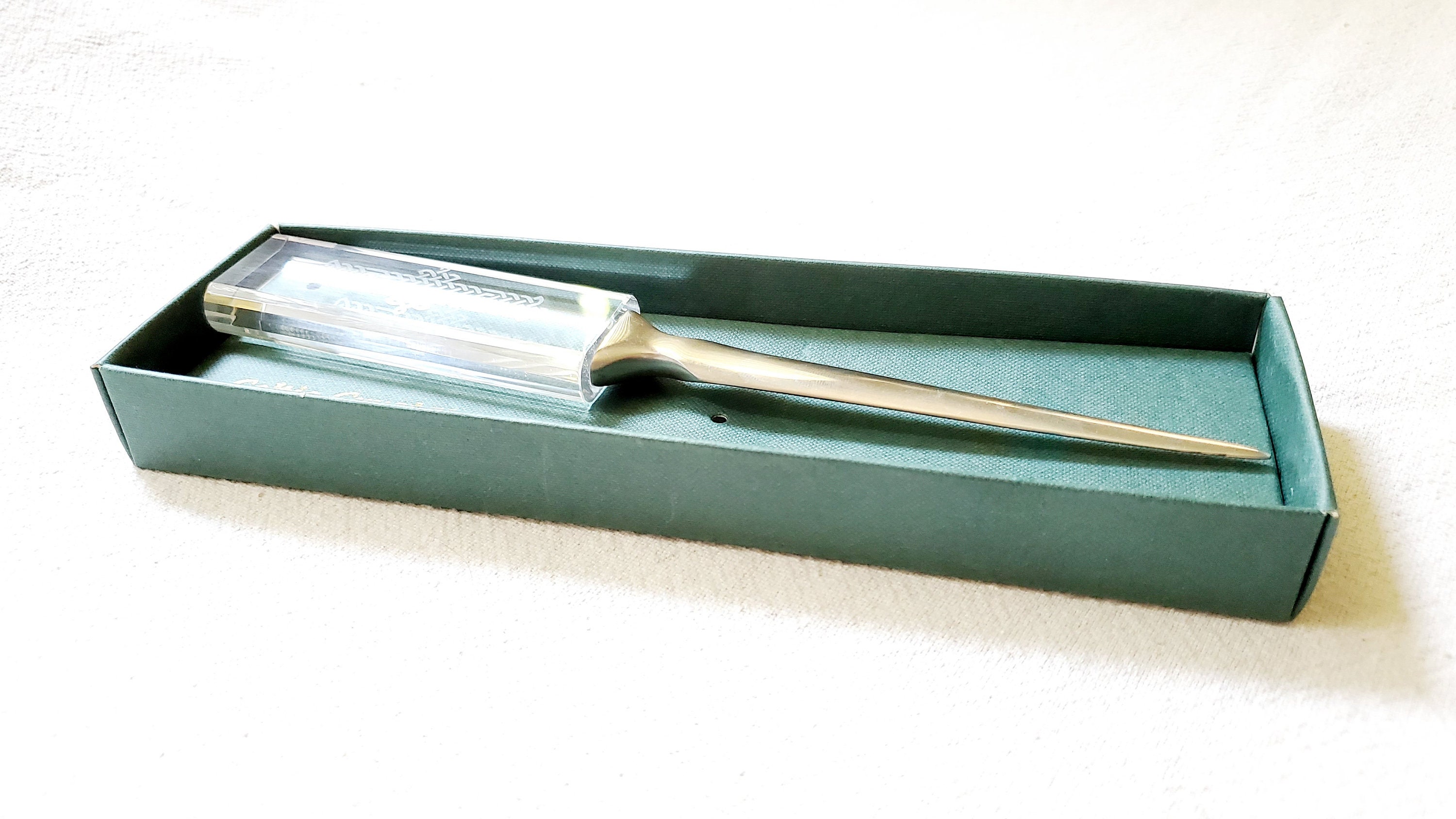 Irish Crystal Celtic Cross Letter Opener Vintage Paper Knife Etsy