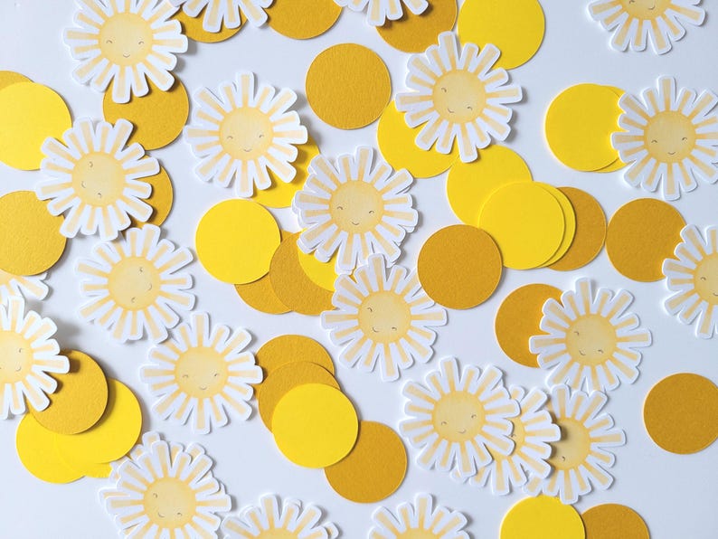 You are my Sunshine, Sunkissed Beauty, Ray of Sunshine, Little Miss Sunshine, My First Summer, Birthday, Shower, Party Confetti, Confettis image 5