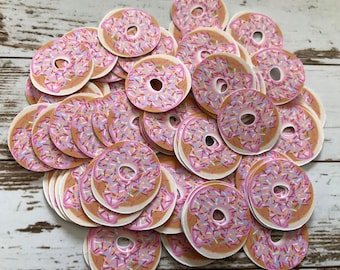 Donut Confetti, Donuts Confetti, Decorative Party Confetti, Baby Shower, Birthday, Party Table Embellishment, Donuts Theme, Donut Grow Up