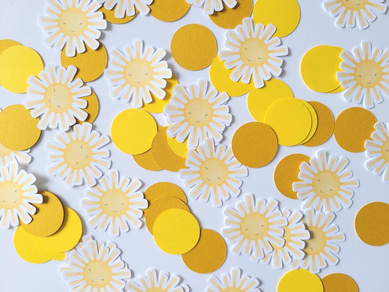 You are my Sunshine, Sunkissed Beauty, Ray of Sunshine, Little Miss Sunshine, My First Summer, Birthday, Shower, Party Confetti, Confettis image 4