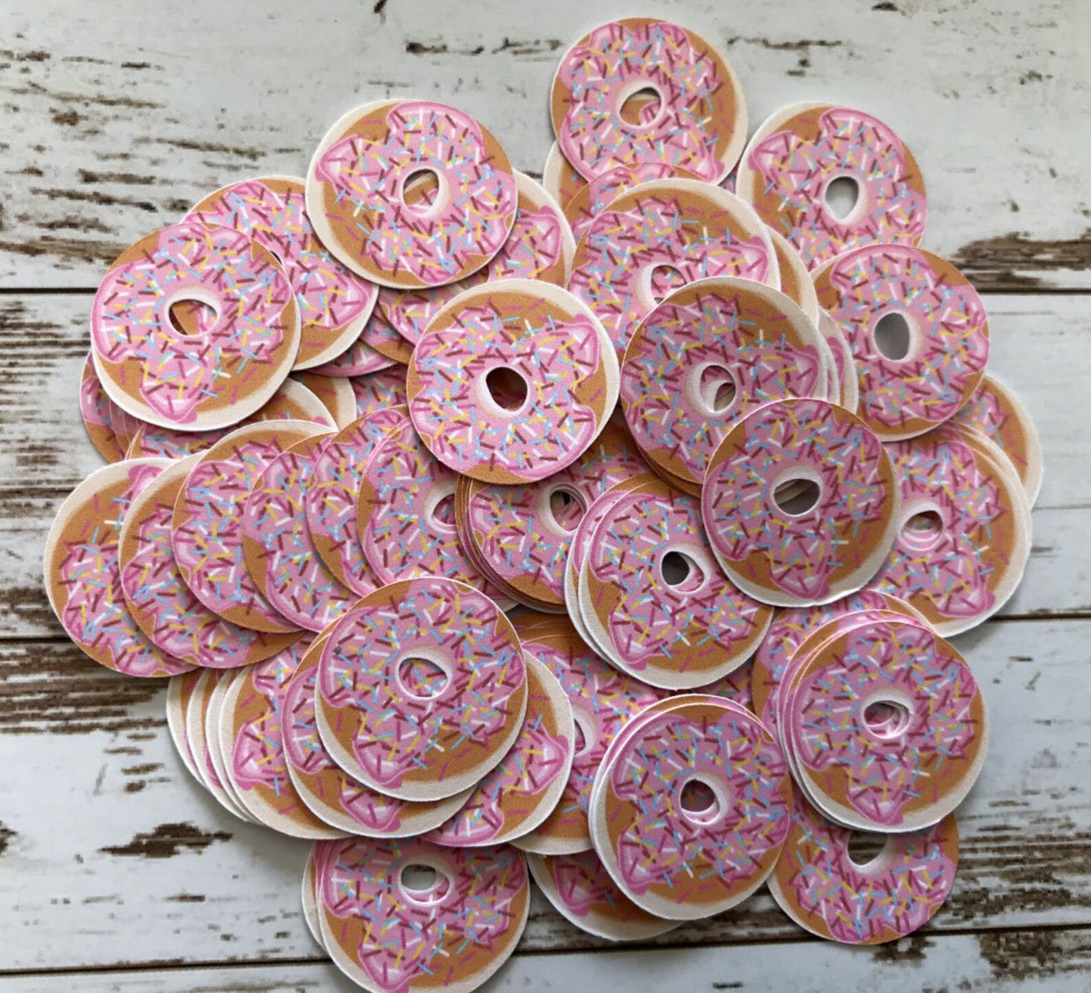 Donut Confetti Donuts Confetti Decorative Party Confetti Etsy