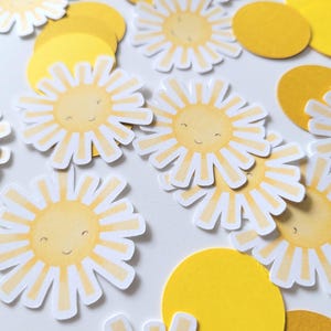 You are my Sunshine, Sunkissed Beauty, Ray of Sunshine, Little Miss Sunshine, My First Summer, Birthday, Shower, Party Confetti, Confettis image 2