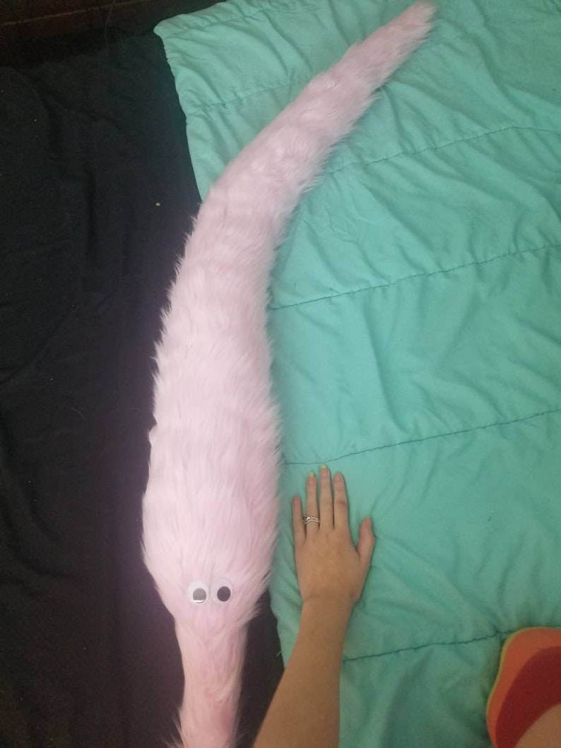 Giant Worm on a String Plush Toy - Etsy