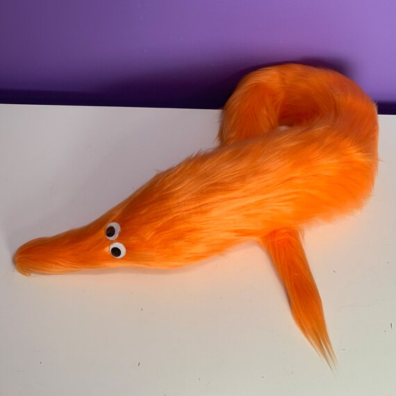giant worm on a string plush