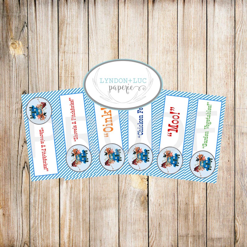 Little Blue Truck Food Label Tent Cards Etsy