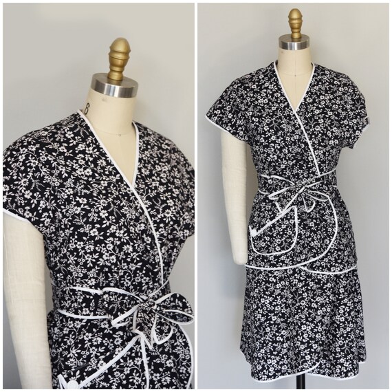 1950s Set | Adorable 1950s Floral House Blouse and