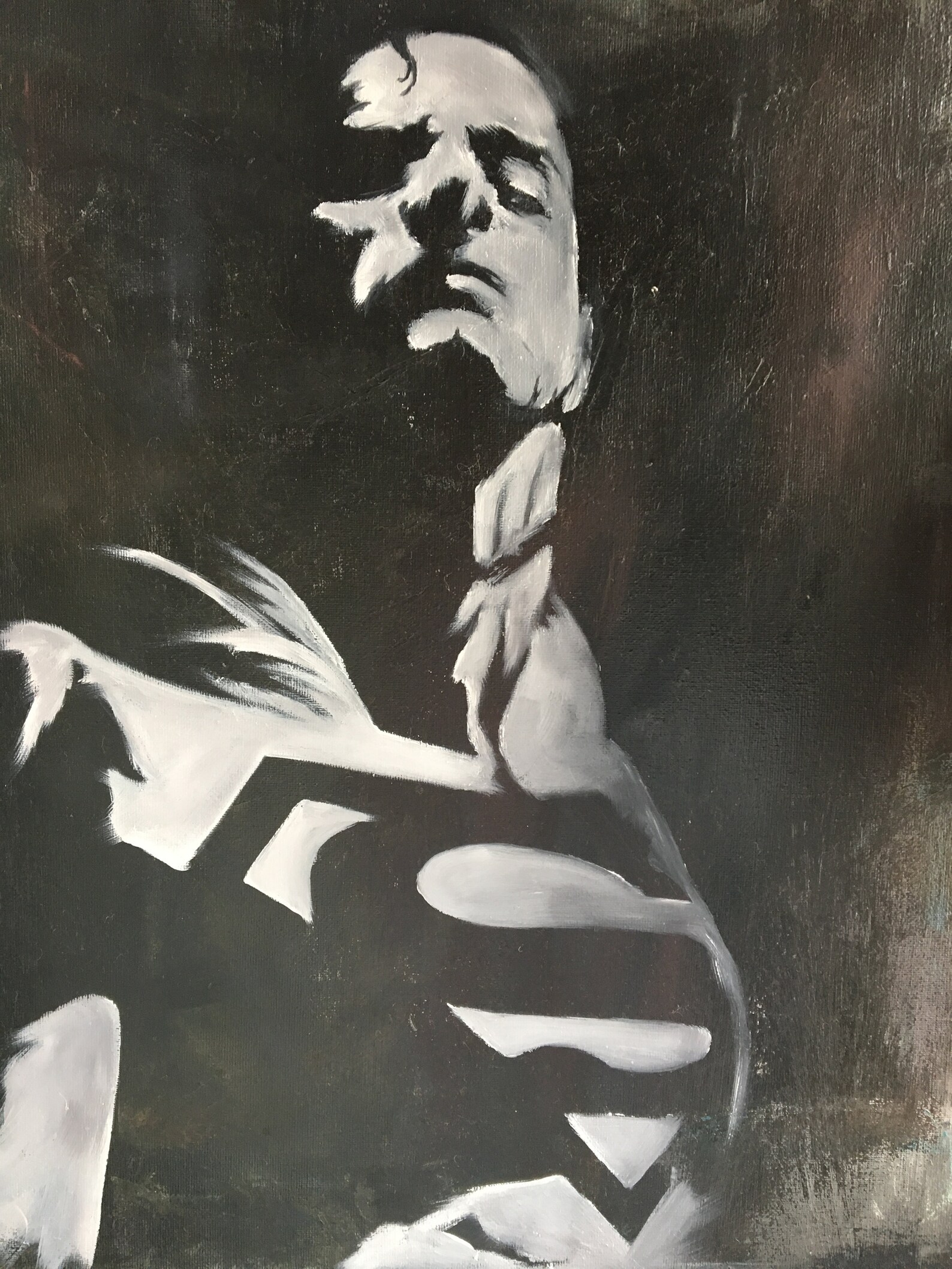 Superman oil painting on canvasHenry Cavill American comic Etsy