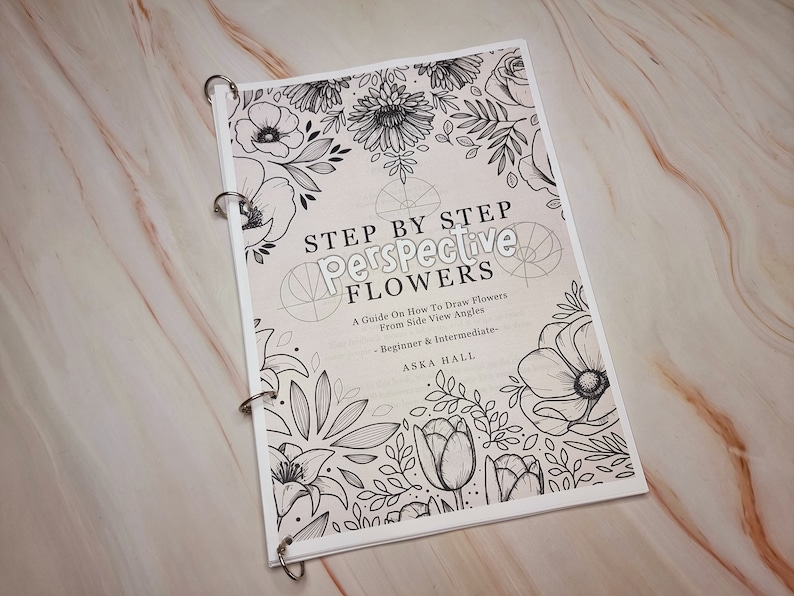front cover of the flower tutorial book.