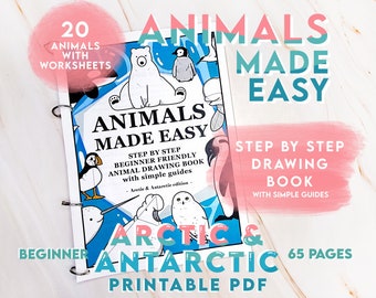 How to Draw Animals | Arctic & Antarctic Edition, Step-By-Step drawing tutorials with written guides | Beginner and intermediate learners