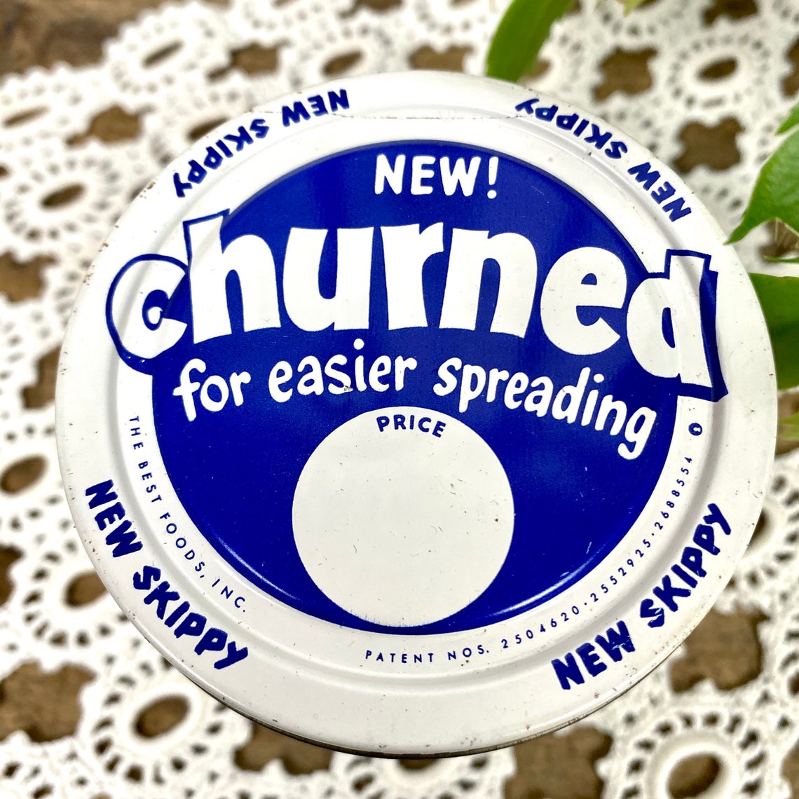 Vintage Skippy Peanut Butter Jar Lid Food Packaging Prop Etsy