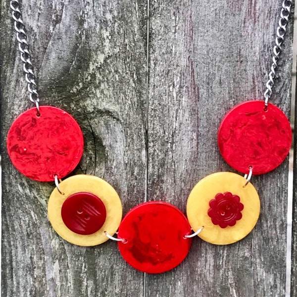 Poker Chip Necklace Etsy