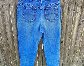 Vintage 1980s 1990s Chic Denim Jeans High Waist Mom Jeans 32” Waist