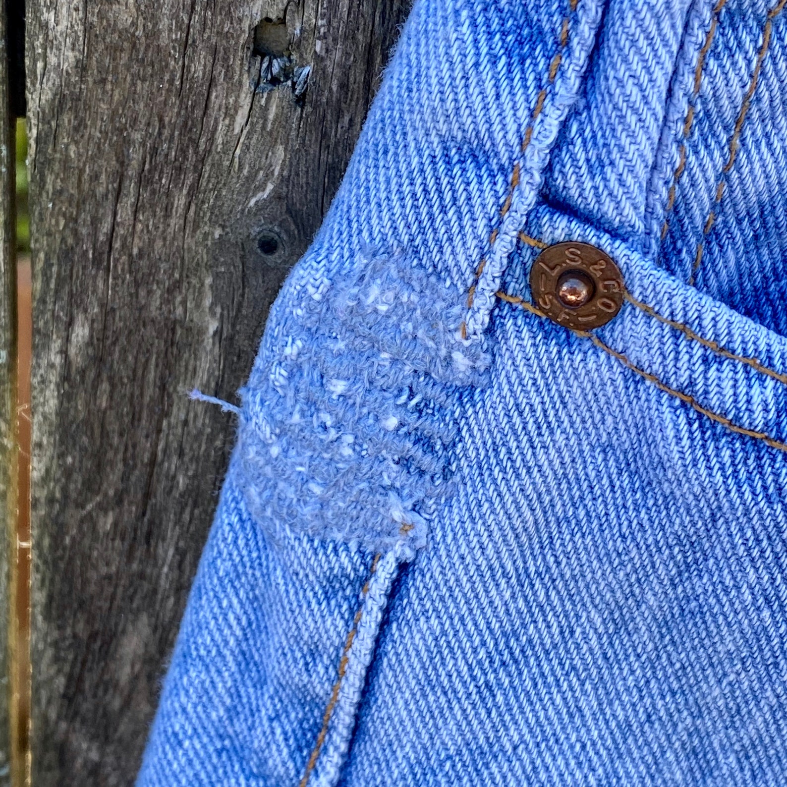 levis with button back pockets