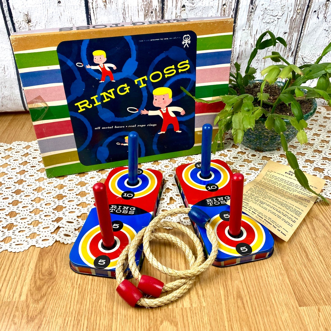 Vintage Ring Toss Game 1950s 1960s Gently Used Packaging Toy Etsy