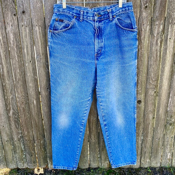 Vintage 1980s 1990s Chic Denim Jeans High Waist M… - image 2