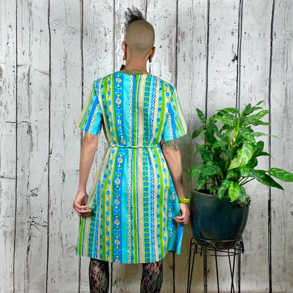 Vintage 1960s Dress Shift Dress House Dress Mediu… - image 6