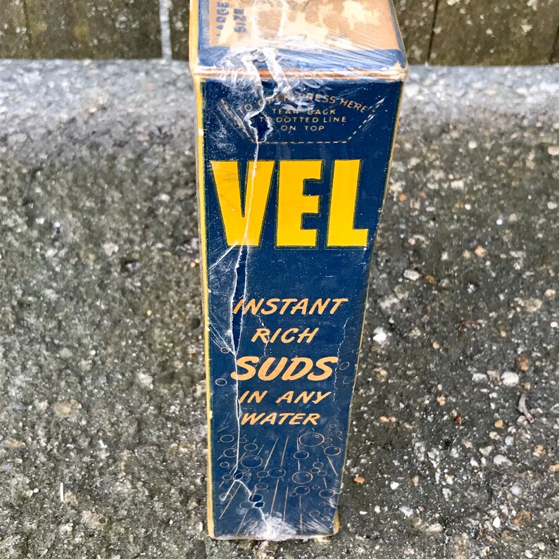 Vintage 1940s VEL Powdered Soap NOS Sealed Laundry Dish Etsy