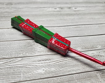 Ergonomic Crochet Hook, Gift Box Crochet Hook, Nerdy Crochet Hook, Christmas Crochet Hook, Holiday Crochet Hook, Christmas Collectable