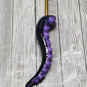 Ergonomic Crochet Hook, Ursula Crochet Hook, Nerdy Crochet Hook, Disney Inspired Crochet Hook, Little Mermaid image 2