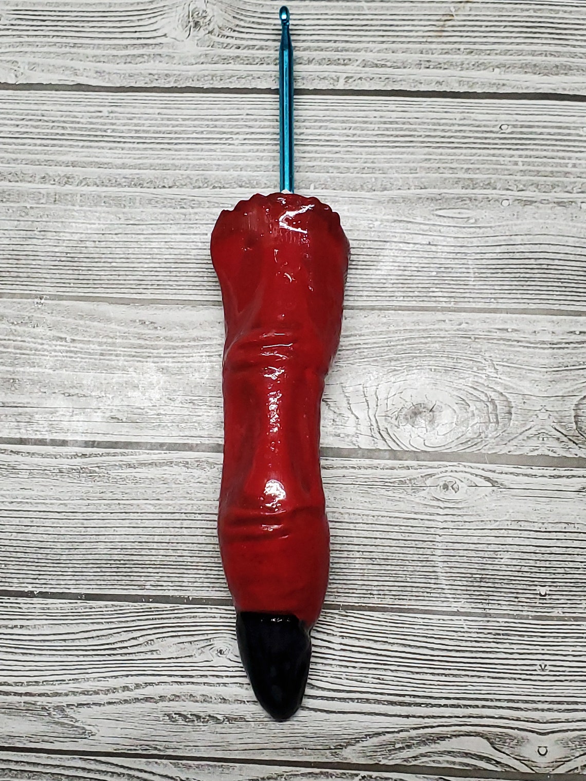 Ergonomic Crochet Hook Krampus Hook Demon Crochet Hook Etsy Canada