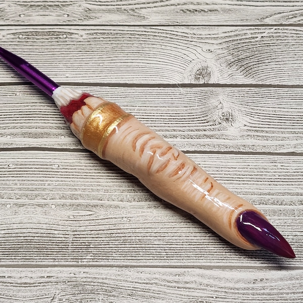 Creepy Finger Crochet Hook: Ergonomic Horror Halloween Craft