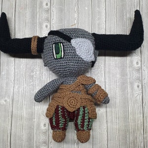 Iron Bull Crochet Pattern, Dragon Age Crochet, Crochet Pattern, Learn To Crochet, Qunari, Inquisition, Amigurumi Pattern, Pattern ONLY