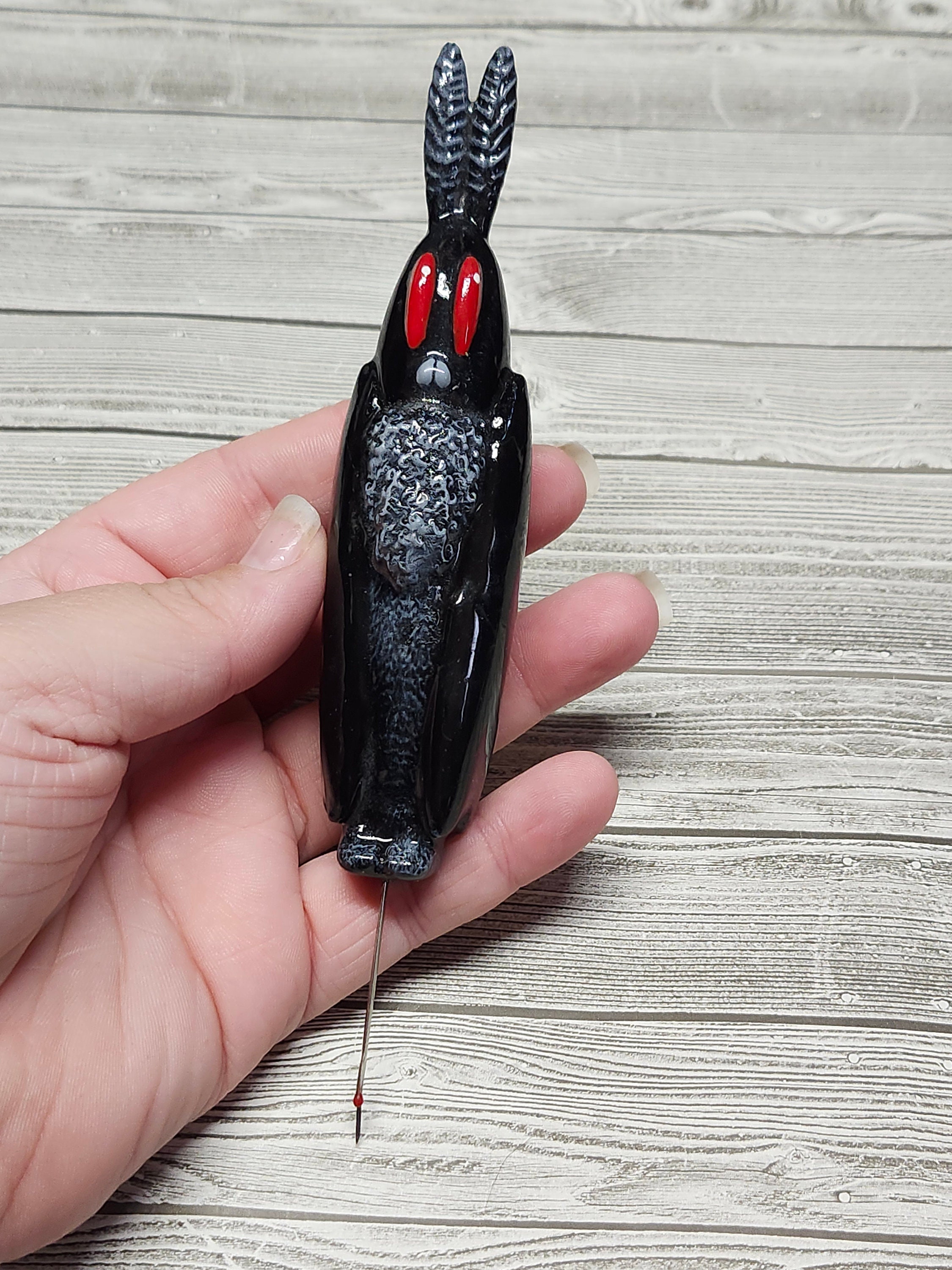 Cryptid Mist Ripper Mothman Ergonomic Seam Ripper: Hand-painted Resin Cryptid - Etsy