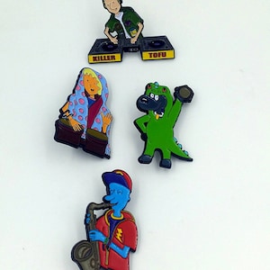 Great Music Is All About the Beets - Doug, Skeeter, Patti and Porkchop in Reptar Suit Pin Set