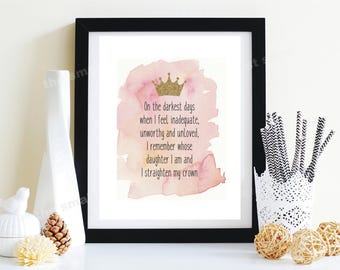 Crown Quote Etsy