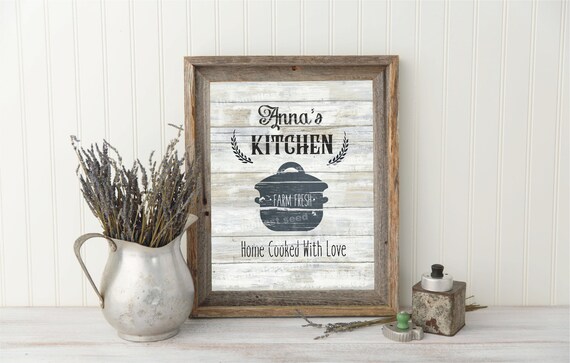 Personalized Art Farmhouse Signs Rustic Distressed Etsy
