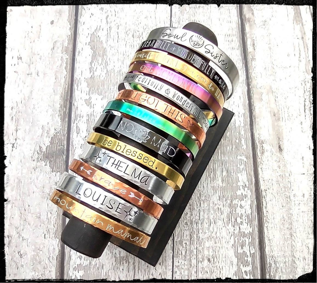 Custom Cuff Custom Cuff • Hand Stamped Cuff Bracelet • Personalize Bracelet ...