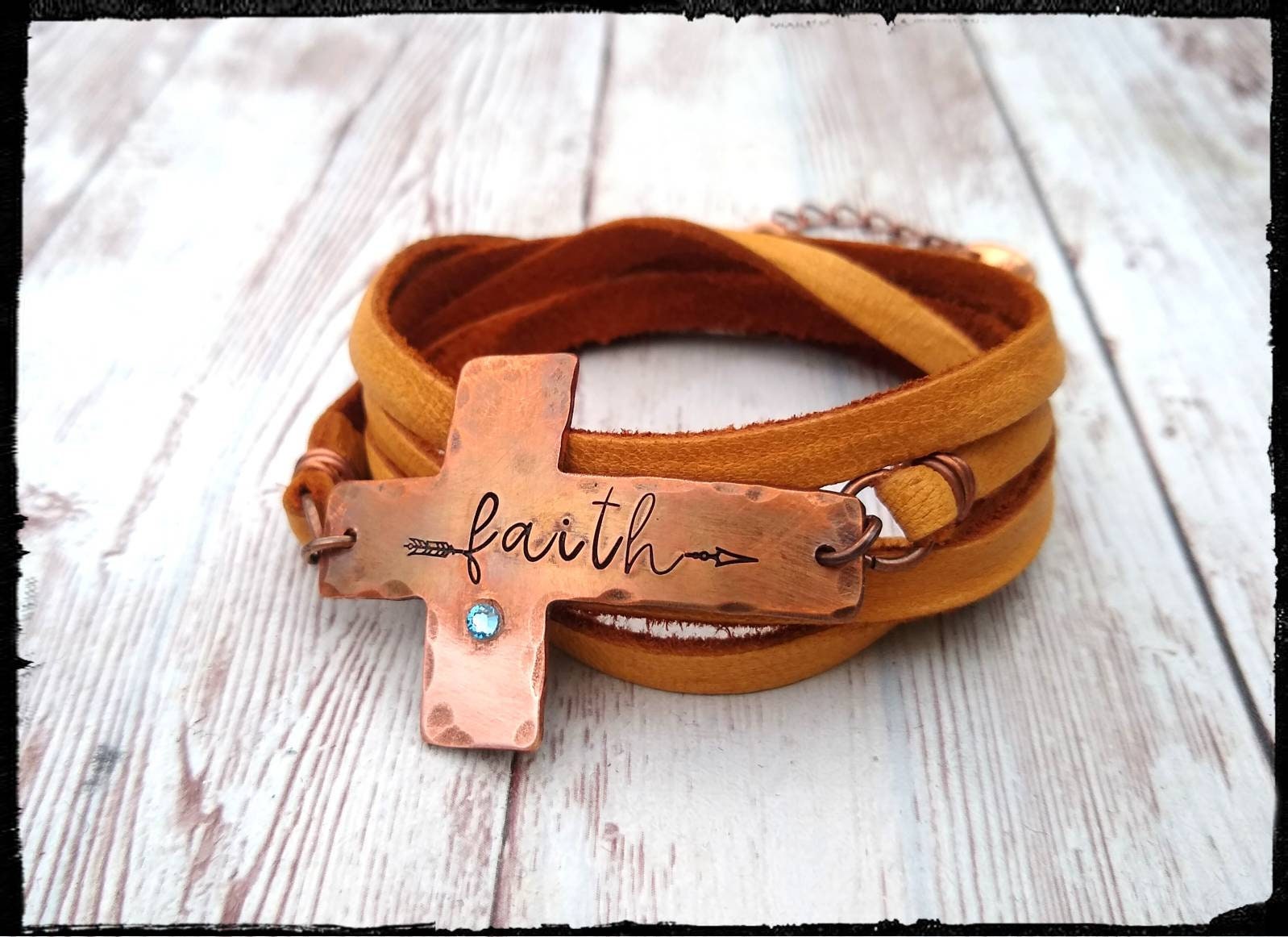 Religious leather bracelets deals