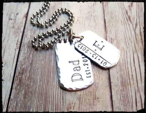 Dad dog tag necklace best sale